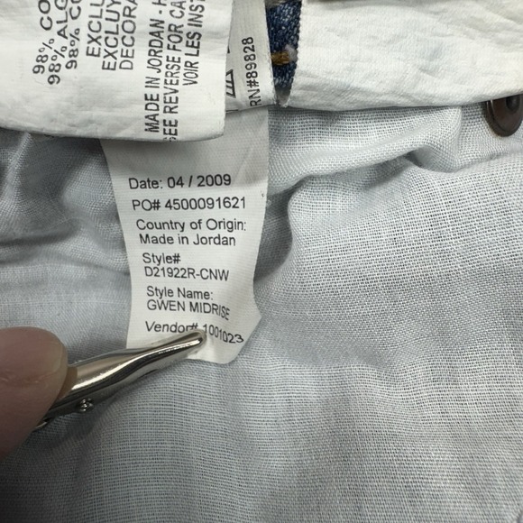 Gloria Vanderbilt Gwen Women's 18 Plus Blue Denim Jeans Straight Leg Classic Fit - Picture 9 of 10